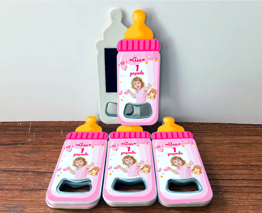 DOĞUM GÜNÜ BİBERON TEMALI RESİMLİ AÇACAKLI MAGNET