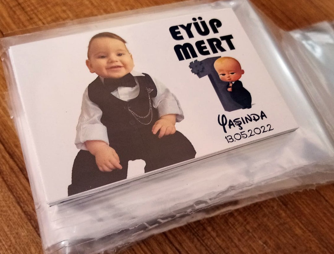 PATRON BEBEK TEMALI DOĞUM GÜNÜ MAGNETİ
