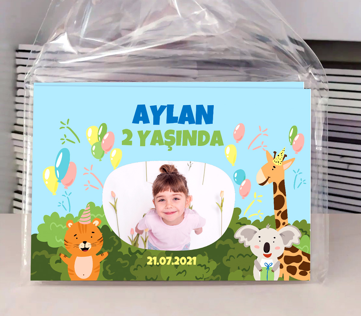 SAFARİ TEMALI DOĞUM GÜNÜ MAGNETİ