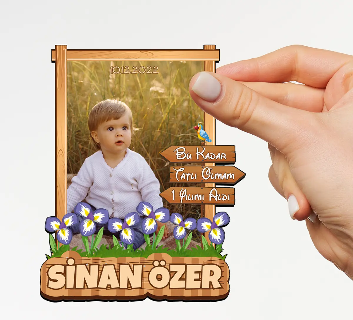 DOĞUM GÜNÜ AHŞAP MAGNETİ